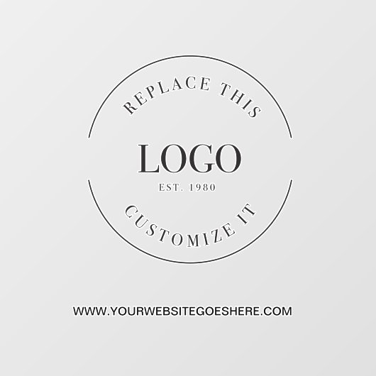 Zakelijk Ondertekenen Aangepaste Logo Website Prom Raamsticker (Vel)