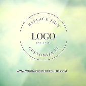 Zakelijk Ondertekenen Aangepaste Logo Website Prom Raamsticker (Vel 3)