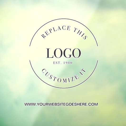 Zakelijk Ondertekenen Aangepaste Logo Website Prom Raamsticker (Vel 3)