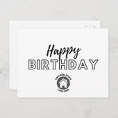 Zakelijk Onroerend Goed Gefeliciteerd Verjaardag Briefkaart (Voorkant / Achterkant)