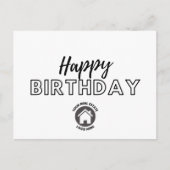 Zakelijk Onroerend Goed Gefeliciteerd Verjaardag Briefkaart (Voorkant)