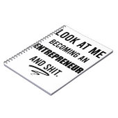 Zakelijk overhemd Leiderschap overhemd Grappig ond Notitieboek (Linkerzijde)