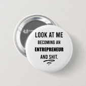 Zakelijk overhemd Leiderschap overhemd Grappig ond Ronde Button 5,7 Cm (Voorkant /achterkant)