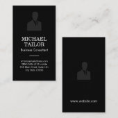 Zakelijk pak pictogram visitekaartje (Voorkant / Achterkant)