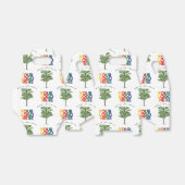 Zakelijk Palmboom Logo Kerstkaart Bedankdoosjes (Uitgevouwen)