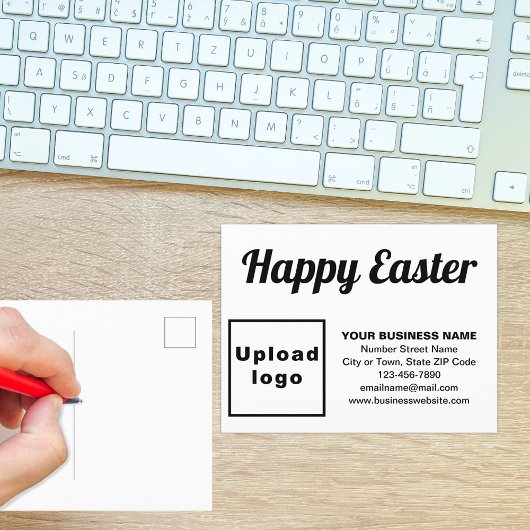 Zakelijk Pasen Wit Vakantie Briefkaart