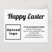 Zakelijk Pasen Wit Vakantie Briefkaart (Voorkant)