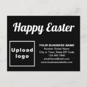 Zakelijk Pasen Zwart Vakantie Briefkaart (Voorkant)