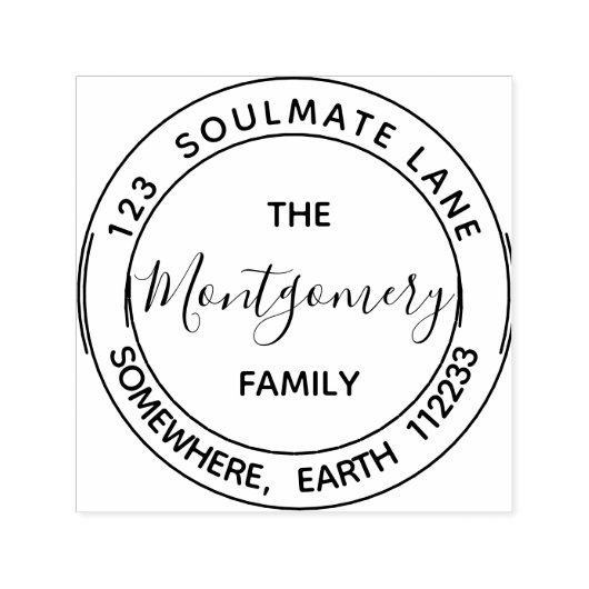 Zakelijk | Persoonlijk Creëer Uw eigen retouradres Zelfinktende Stempel (Design)