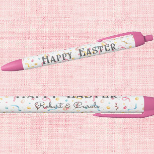 Zakelijk Persoonlijk Roze Gelukkig Pasen Zwarte Inkt Pen