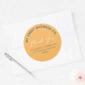 Zakelijk Product Geel Ronde Sticker (Envelop)