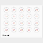 Zakelijk Product Logo Marketing Wit Ronde Sticker (Vel)