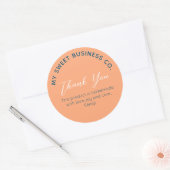 Zakelijk product perzik ronde Sticker (Envelop)
