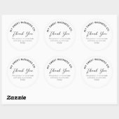 Zakelijk product Witte ronde Sticker (Vel)