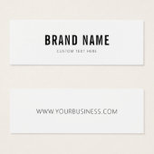 Zakelijk productetiket Hang Label Mini Visitekaartjes (Voorkant /achterkant)