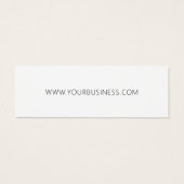 Zakelijk productetiket Hang Label Mini Visitekaartjes (Achterkant)