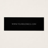 Zakelijk productetiket Hang Label Mini Visitekaartjes (Achterkant)