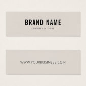 Zakelijk productetiket Hang Label Mini Visitekaartjes (Voorkant /achterkant)