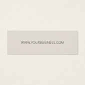 Zakelijk productetiket Hang Label Mini Visitekaartjes (Achterkant)