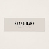 Zakelijk productetiket Hang Label Mini Visitekaartjes (Voorkant)