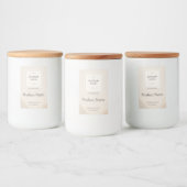 Zakelijk Productlabel met Aangepaste Logo Sjabloon Voedselcontainer Etiket (Flessen)