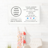 Zakelijk professioneel bedrijfslogo op sociale med spandoek (Insitu)