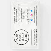 Zakelijk professioneel bedrijfslogo op sociale med spandoek (Verticaal)