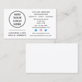 Zakelijk professioneel bedrijfslogo sociale media visitekaartje (Voorkant / Achterkant)