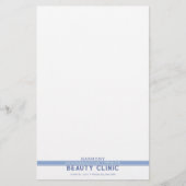 Zakelijk, professioneel blauw kantoorartikelen briefpapier (Voorkant)