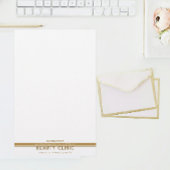 Zakelijk, professioneel goudbruin briefpapier