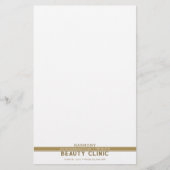 Zakelijk, professioneel goudbruin briefpapier (Voorkant)