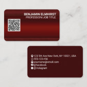 Zakelijk Professioneel Krediet Kaart Style Modern Visitekaartje (Voorkant / Achterkant)