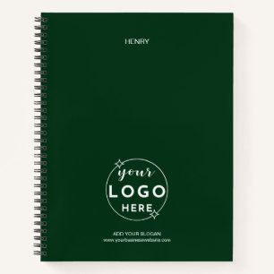 Zakelijk Professioneel Logo Minimalistisch Groen S Notitieboek