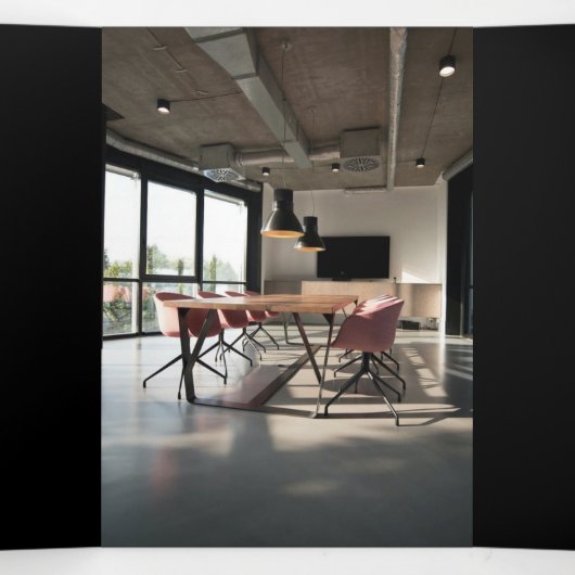 Zakelijk Professioneel Logo Zwart Drievouw Brochur Drieluik Kaart (Binnenkant midden)