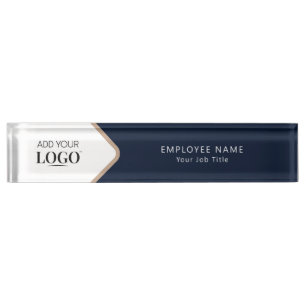 Zakelijk Professioneel Modern Elegant Werknemer Naambordje