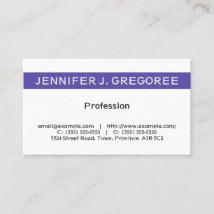Zakelijk, professioneel Visitekaartje