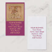 Zakelijk - Profielkaart - Paarse Pony Carrousel Visitekaartje (Voorkant / Achterkant)