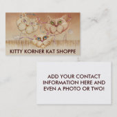 Zakelijk - Profielkaarten, Tabby Road (katten) Visitekaartje (Voorkant / Achterkant)