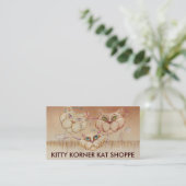 Zakelijk - Profielkaarten, Tabby Road (katten) Visitekaartje (Staand voorkant)