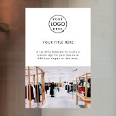 Zakelijk promotioneel logo foto wit raamsticker