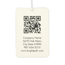 Zakelijk QR-code logo naam contact zwart wit