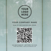 Zakelijk QR-code logo Raamsticker