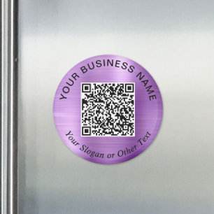 Zakelijk QR-code paarse promotie Magneet