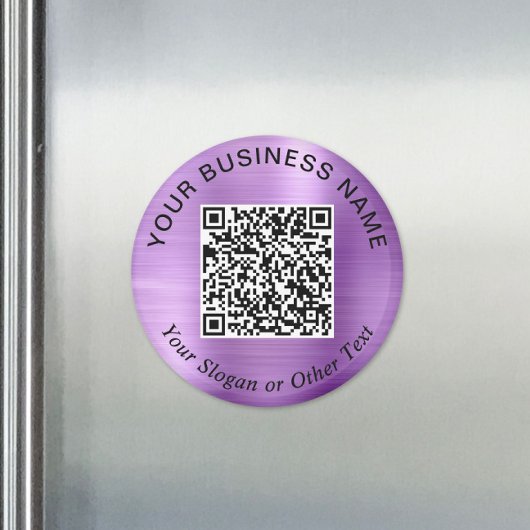 Zakelijk QR-code paarse promotie Magneet