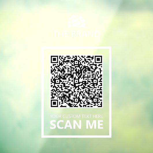 Zakelijk QR-code Scan mij Raamsticker (Vel 3)