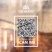 Zakelijk QR-code Scan mij Raamsticker (Vel 2)