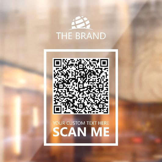 Zakelijk QR-code Scan mij Raamsticker (Vel 2)