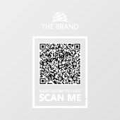 Zakelijk QR-code Scan mij Raamsticker (Vel)