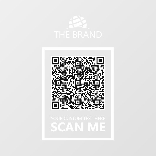 Zakelijk QR-code Scan mij Raamsticker (Vel)