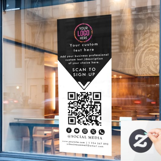 Zakelijk Raamsticker (Cafe Raam)